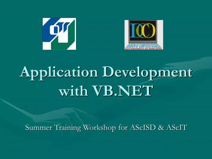 application development with vb net