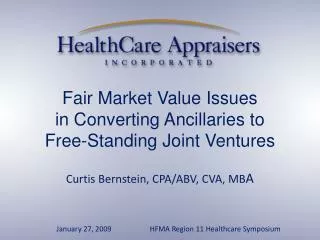 Fair Market Value Issues in Converting Ancillaries to Free-Standing Joint Ventures