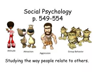 Social Psychology p. 549-554