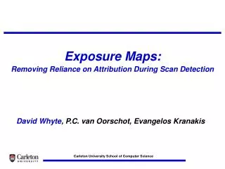 Exposure Maps: Removing Reliance on Attribution During Scan Detection