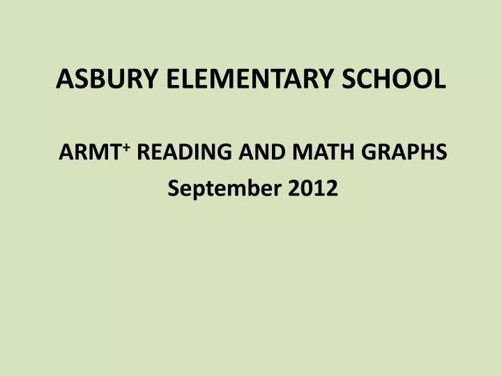 asbury elementary school