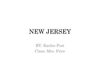 NEW JERSEY