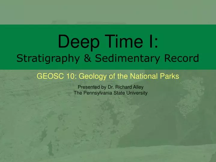 deep time i stratigraphy sedimentary record