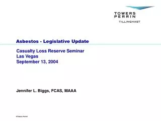 Asbestos - Legislative Update