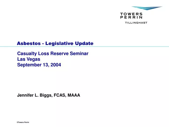 asbestos legislative update