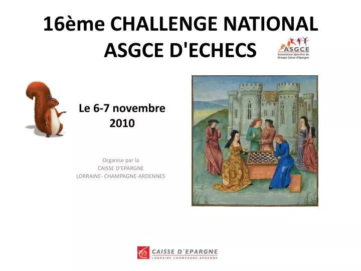 16 me challenge national asgce d echecs