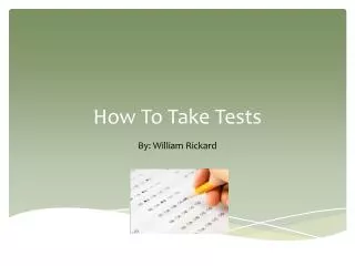 How To Take Tests