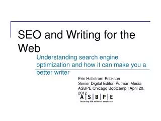 SEO and Writing for the Web