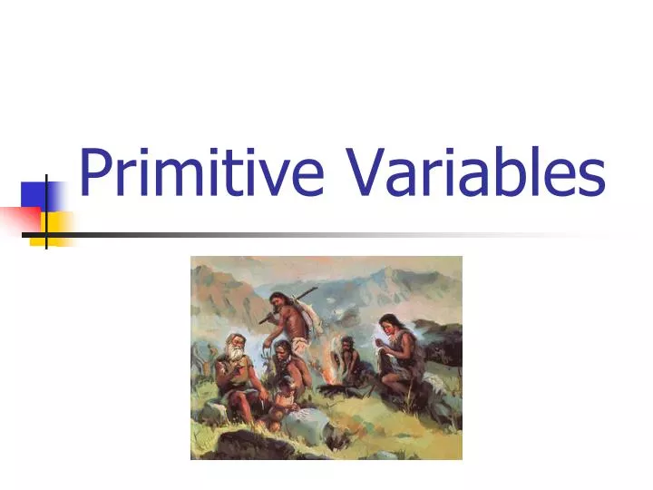 primitive variables