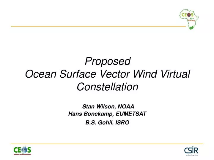 proposed ocean surface vector wind virtual constellation