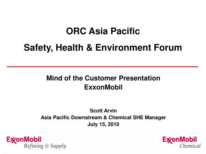 orc asia pacific safety health environment forum