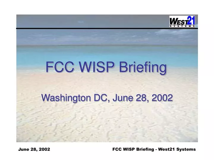 fcc wisp briefing