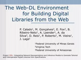 The Web-DL Environment for Building Digital Libraries from the Web