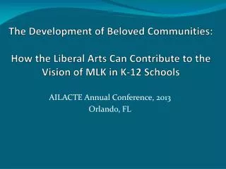 AILACTE Annual Conference, 2013 Orlando, FL