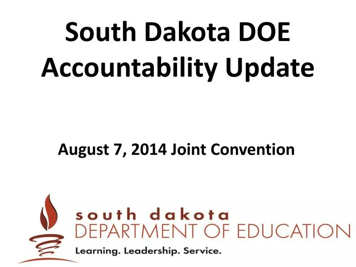 south dakota doe accountability update