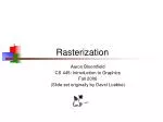 Rasterization - slide 1
