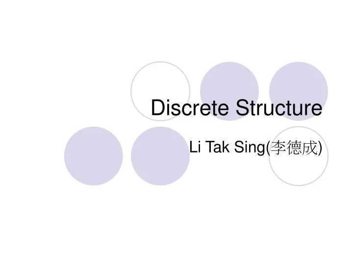 discrete structure