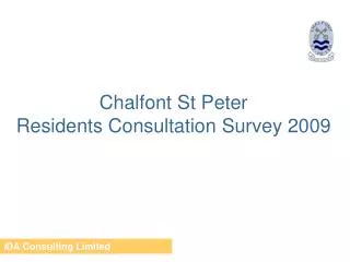 Chalfont St Peter Residents Consultation Survey 2009
