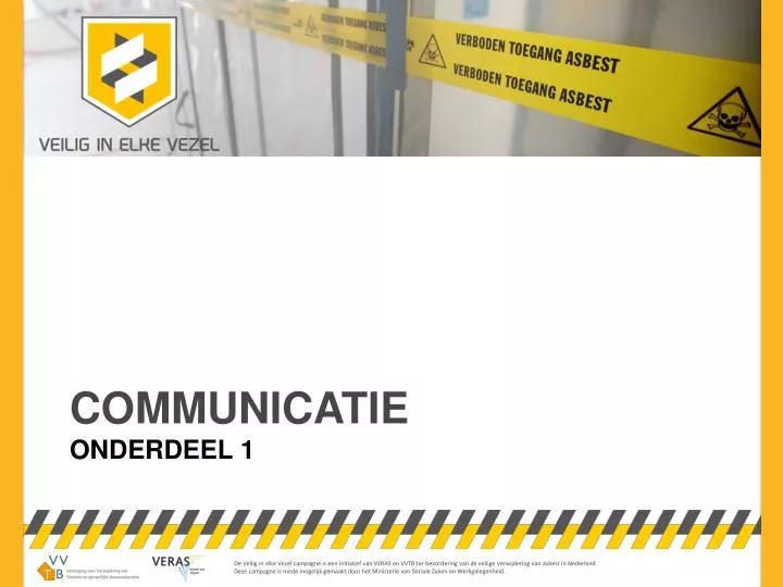 communicatie onderdeel 1