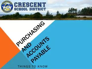 purchasing and accounts payable