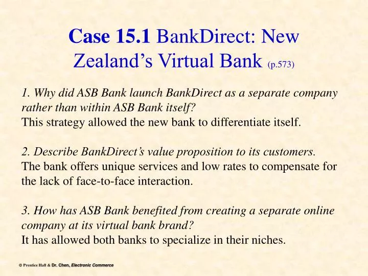 case 15 1 bankdirect new zealand s virtual bank p 573