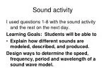 Sound activity - slide 1