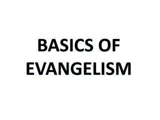 Basics of Evangelism