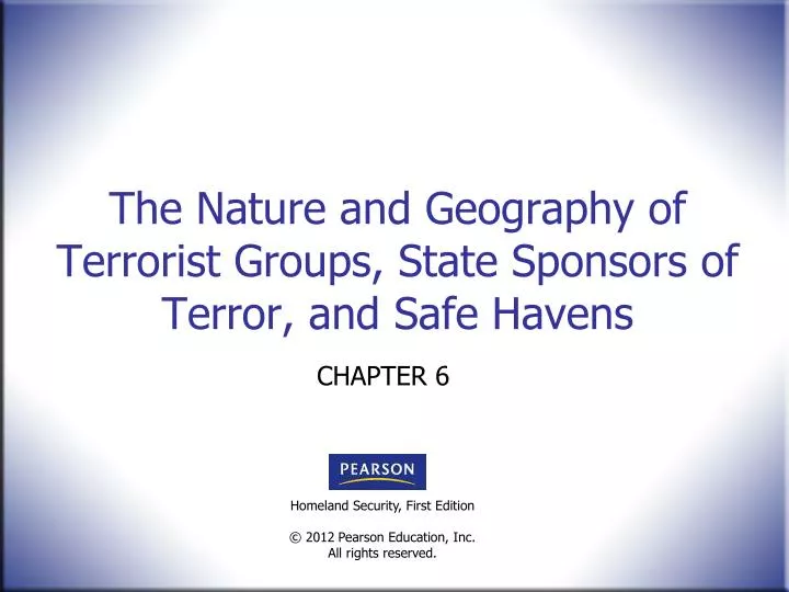 the nature and geography of terrorist groups state sponsors of terror and safe havens
