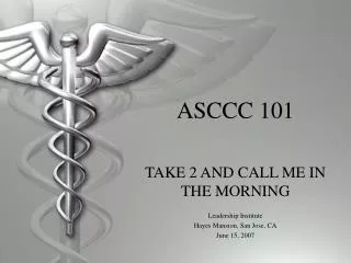 ASCCC 101