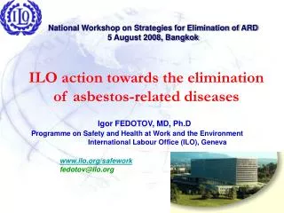 ILO action towards the elimination of asbestos-related diseases