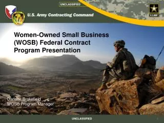 Women-Owned Small Business (WOSB) Federal Contract Program Presentation