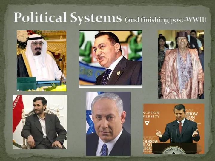 political systems and finishing post wwii