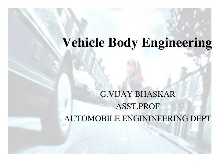 vehicle body engineering