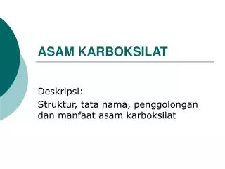 asam karboksilat