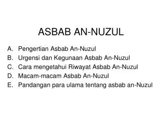 asbab an nuzul