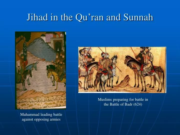 jihad in the qu ran and sunnah