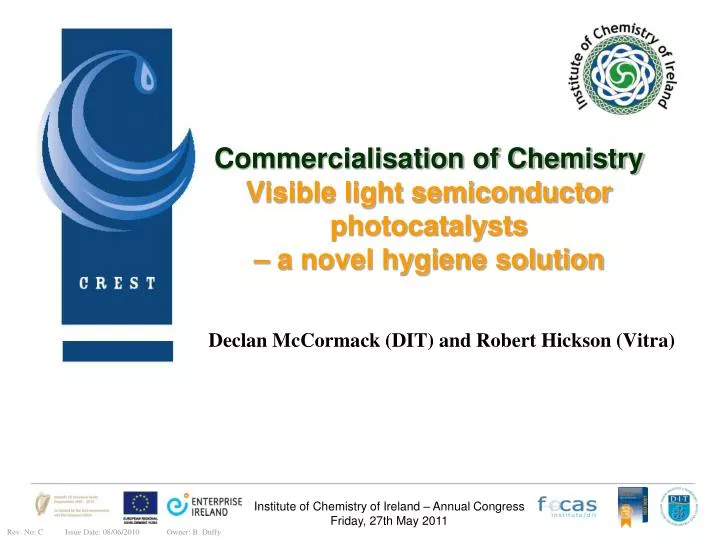 commercialisation of chemistry visible light semiconductor photocatalysts a novel hygiene solution