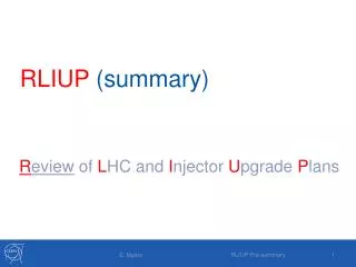 RLIUP (summary)