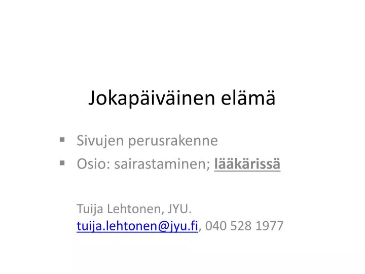 jokap iv inen el m