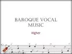 Baroque Vocal Music - slide 1
