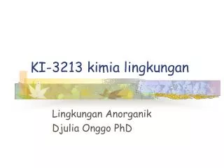 ki 3213 kimia lingkungan
