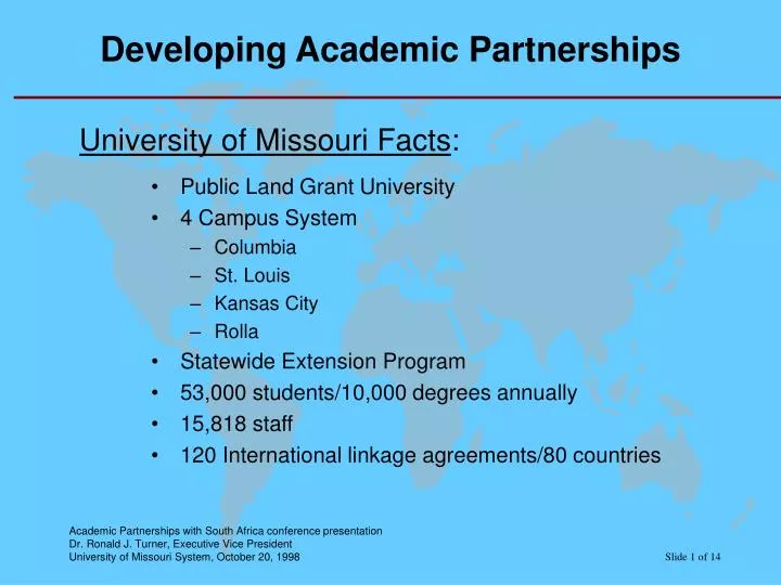 developing academic partnerships