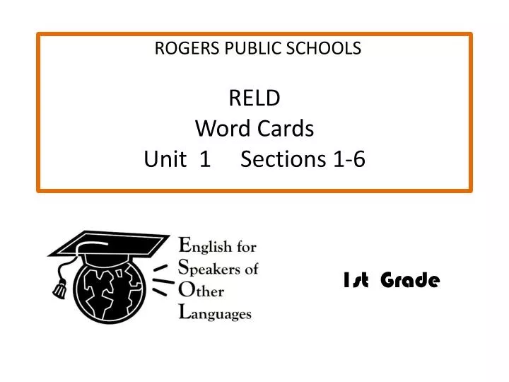 reld word cards unit 1 sections 1 6