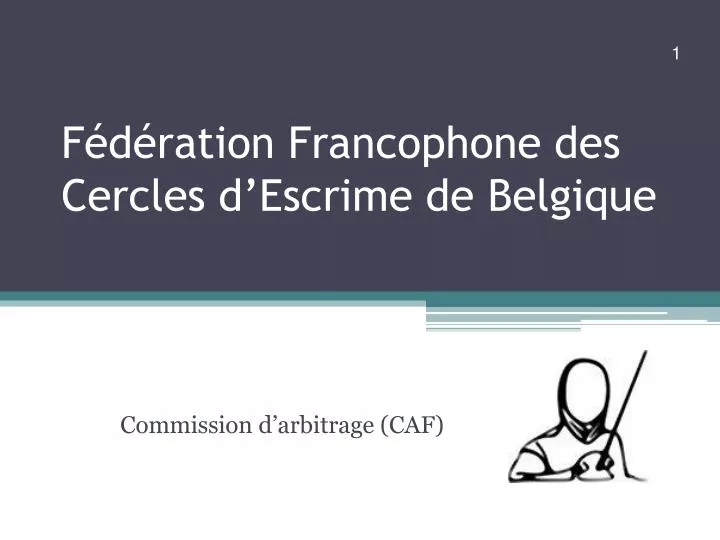 f d ration francophone des cercles d escrime de belgique