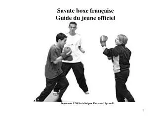 savate boxe fran aise guide du jeune officiel