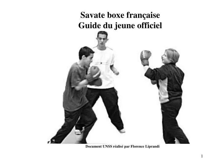 savate boxe fran aise guide du jeune officiel