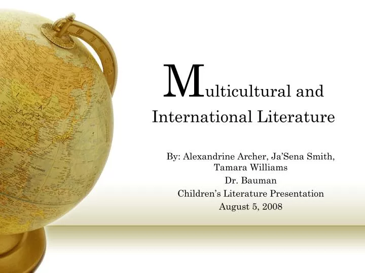 m ulticultural and international literature