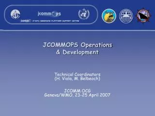 JCOMMOPS Operations &amp; Development