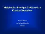 Molekuláris Biológiai Módszerek a Klinikai Kémiában - slide 1