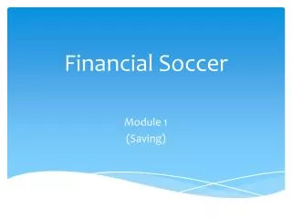 Financial Soccer